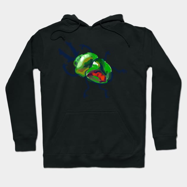 rainbow stag beetle Hoodie by otterguppy